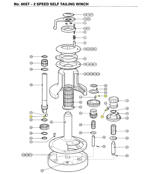 1260/7PK - STD PAWL SPRING TIL 66ST - 20 STK. 