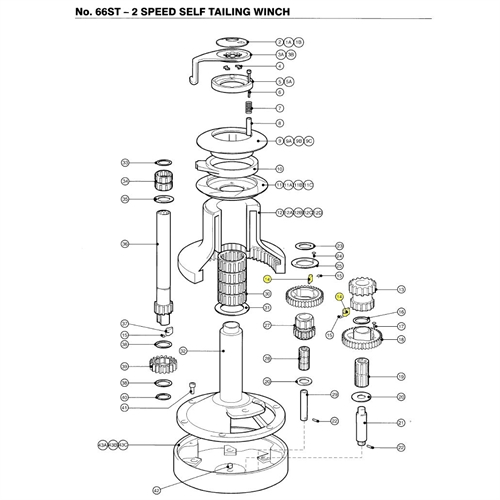 1264/8PK - STD PAWL TIL 66ST  - 20 STK. 