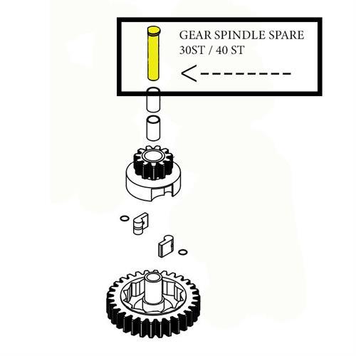 30/40ST GEAR SPINDLE SPARE