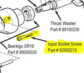 INPUT SOCKET SCREW 6X40 A2 - PR. STK. 