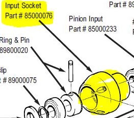 Input Socket  SKT COB 6RD