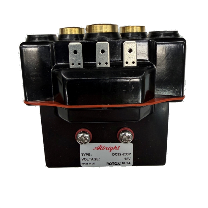 DC92-230P 12V int 1 pol vdt dobbel slutte