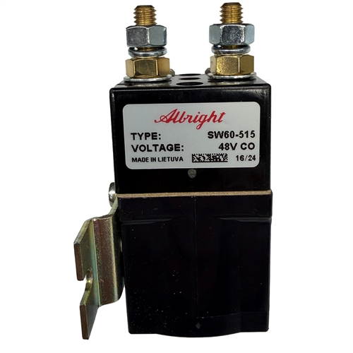 SW60-515 48V CO 80A 1 pol  Albright DC Relæ Slutte  incl. beslag 3060-94 mont højre side  