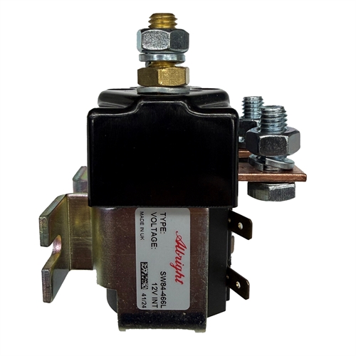 SW84-466L 12V int 100A 1 pol støvtæt Albright DC Relæ Skifte intg.beslag Store kontakter